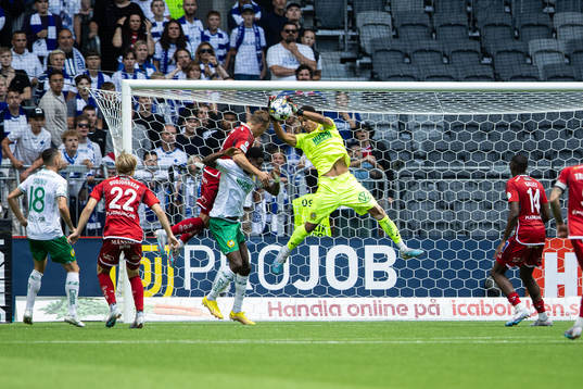 Hammarbys målvakt Oliver Dovin