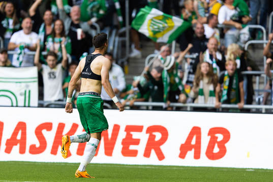 Hammarbys Viktor Djukanovic jublar