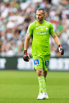 IFK Norrköpings målvakt Oscar Jansson deppar