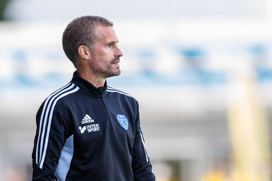 Falkenbergs tränare Christoffer Andersson