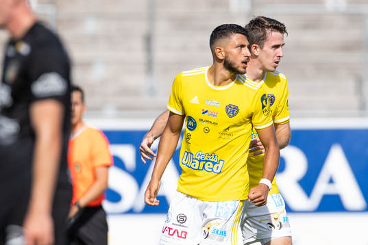 Falkenbergs Leonardo Farah Shahin och Adam Eriksson