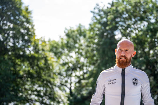 Landskronas tränare Max Mölder