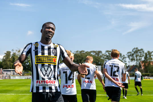 Landskronas Ousmane Diawara jublar