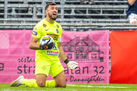 Landskronas målvakt Amr Kaddoura