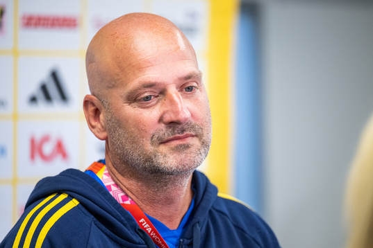 Assistant coach Magnus Wikman of the Swedish women's