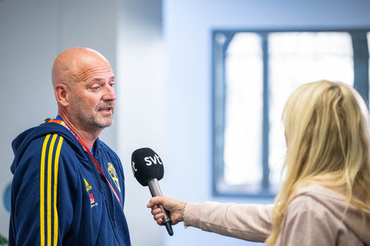 Assistant coach Magnus Wikman of the Swedish women's
