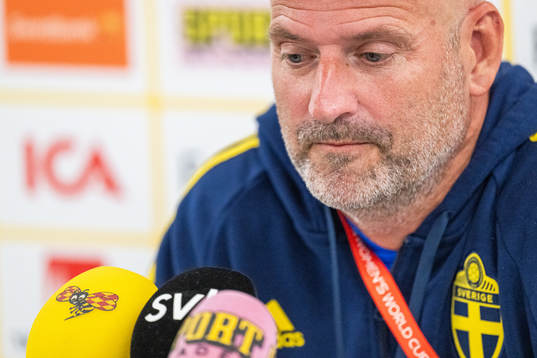 Assistant coach Magnus Wikman of the Swedish women's