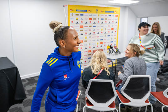 Madelen Janogy of the Swedish women's national football