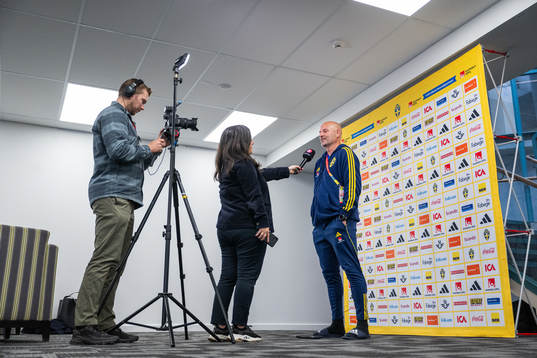 Assistant coach Magnus Wikman of the Swedish women's