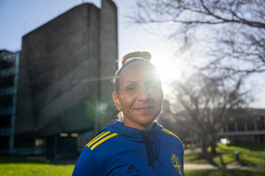 Madelen Janogy of the Swedish women's national football
