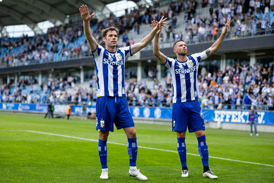 IFK Göteborgs Emil Salomonsson och Marcus Berg  jublar