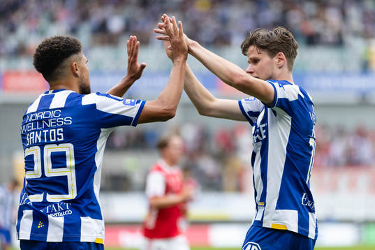 IFK Göteborgs Thomas Santos och Gustaf Norlin