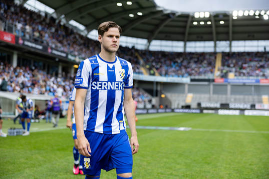 IFK Göteborgs Gustaf Norlin innan fotbollsmatchen i
