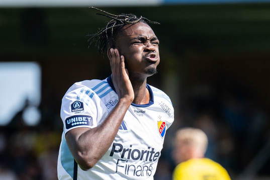 Djurgårdens Joel Asoro jublar