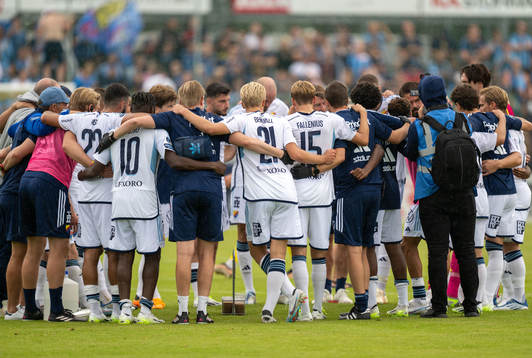 Djurgårdens spelare jublar