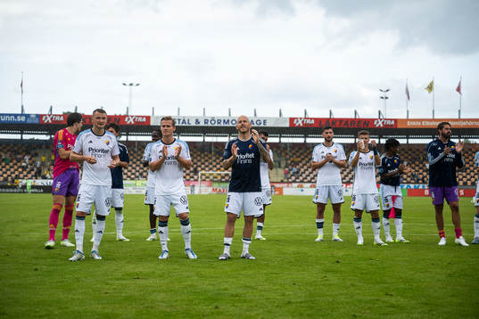 Djurgårdens spelare jublar