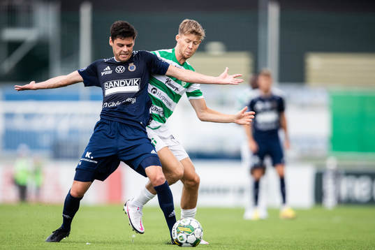 Gefles Kevin Persson och Västerås SKs Patric Åslund