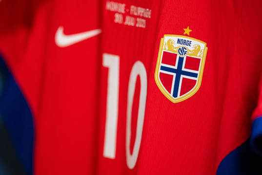 The kit of Caroline Graham Hansen of Norway in the dressing