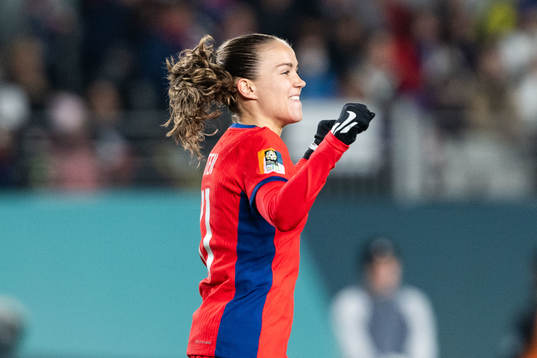 Guro Reiten of Norway celebrates