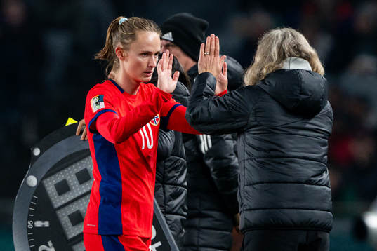 Caroline Graham Hansen of Norway is being substituted by