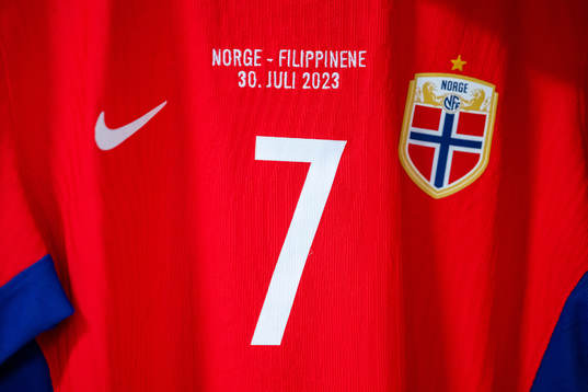 The kit of Ingrid Syrstad Engen of Norway in the dressing