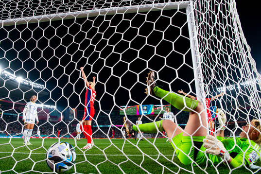 during the FIFA Women's World Cup football match between