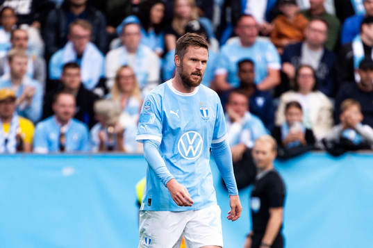 Malmö FFs Lasse Nielsen deppar