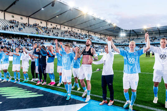 Malmö FFs spelare jublar