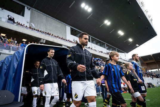 AIKs Rui Modesto, Jetmir Haliti och Sotirios