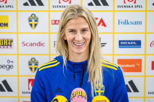 Sofia Jakobsson of the Swedish women's national football