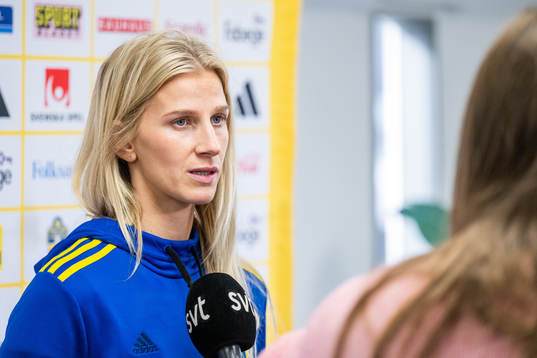 Sofia Jakobsson of the Swedish women's national football