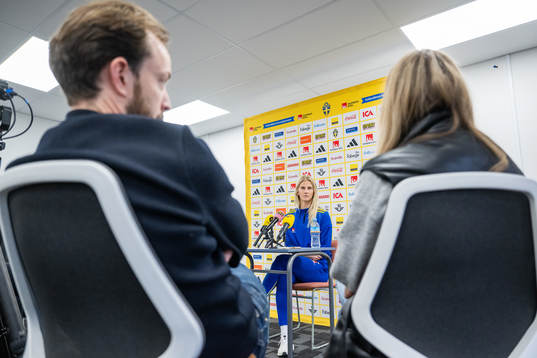 Sofia Jakobsson of the Swedish women's national football