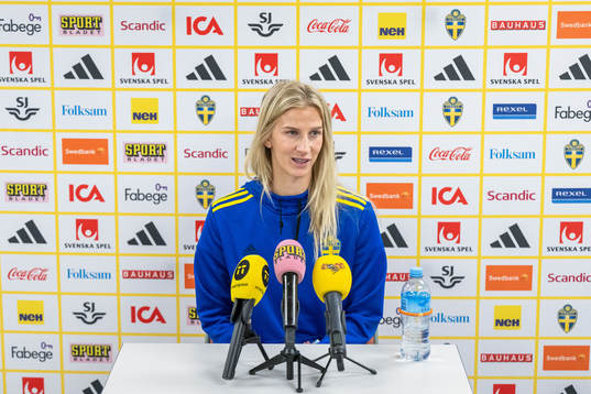 Sofia Jakobsson of the Swedish women's national football