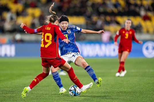 Olga Carmona of Spain and Jun Endo of Japan