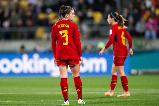 Teresa Abelleira of Spain looks dejected