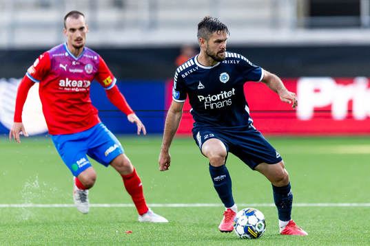 Helsingborgs Adam Hellborg och Utsiktens Ivo Pekalski