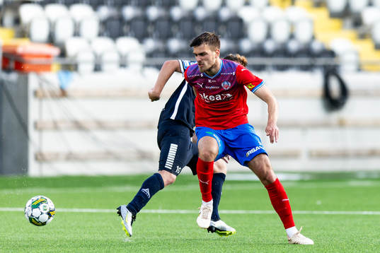 Helsingborgs Pavle Vagic och Utsiktens Albin Skoglund
