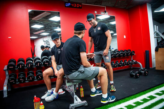 Teemu Kivihalme, Janne Kuokkanen och Alan Quine