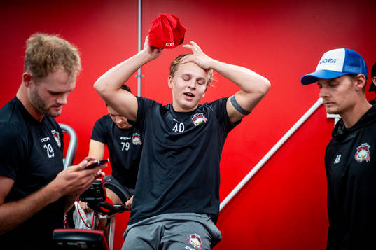 under en fysträning med Malmö Redhawks