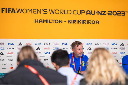 Head coach Peter Gerhardsson of the Swedish women's