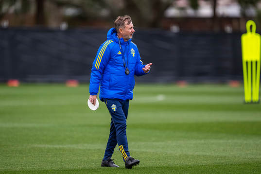 Head coach Peter Gerhardsson of the Swedish women's