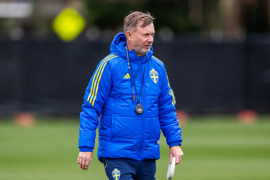 Head coach Peter Gerhardsson of the Swedish women's
