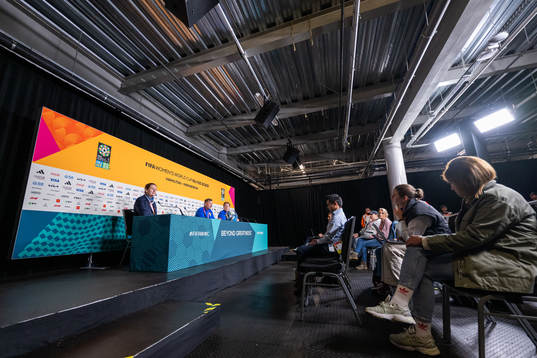Head coach Peter Gerhardsson and Press officer Fredrik