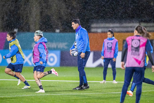 Head coach German Portanova of the Argentinian women's