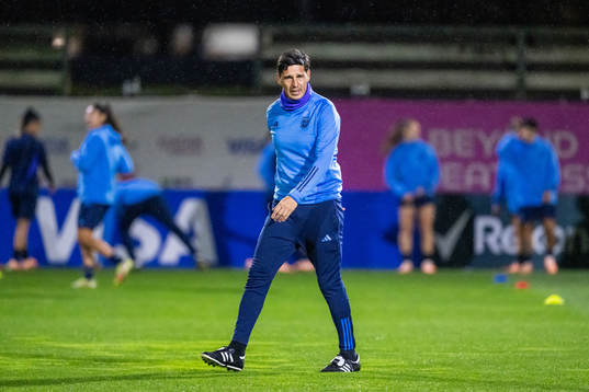 Head coach German Portanova of the Argentinian women's