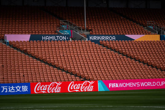 Stands at Waikato Stadium of the Swedish women's national