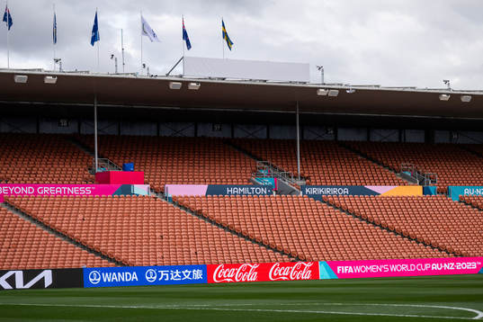 Stands at Waikato Stadium of the Swedish women's national