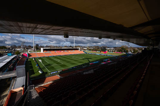 General view of Waikato Stadium of the Swedish women's