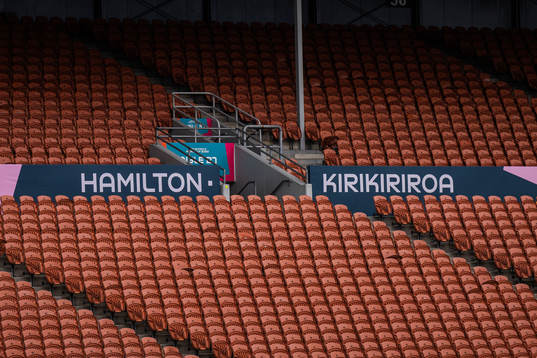 Stands at Waikato Stadium of the Swedish women's national