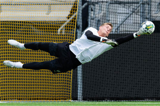 Goalkeeper Johan Brattberg of Häcken